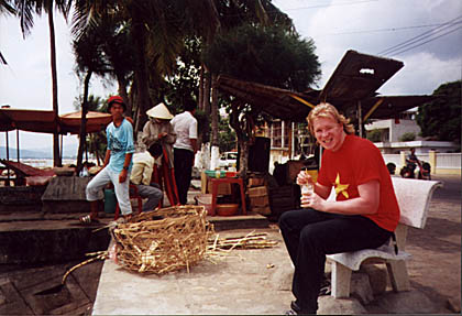 Dazz drinking sugarcane