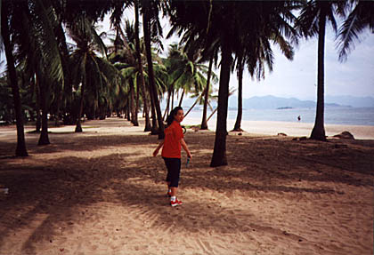 Kyoko on Nha Trang beach